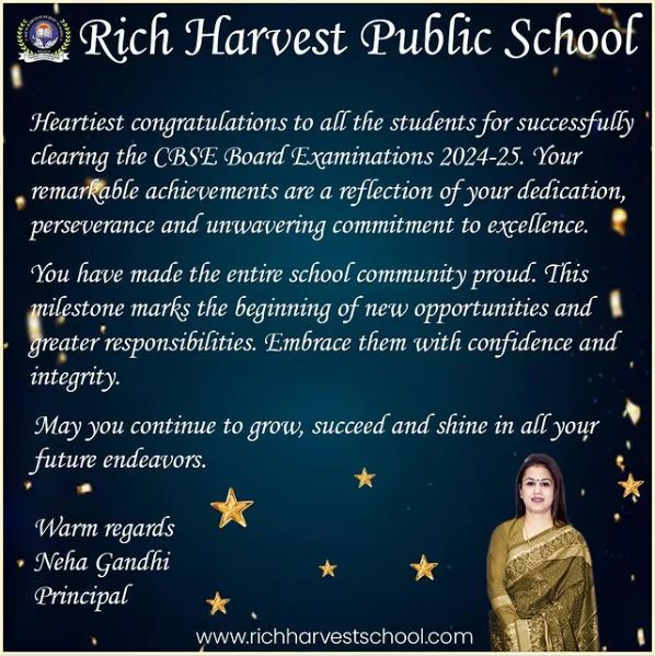 Congratulations CBSE Toppers (X and XII)